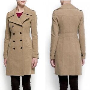 MANGO Double Breasted Coat